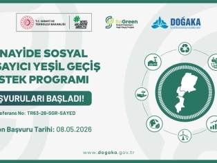 Geri Ödemeli Finansman Desteği Programı Duyurusu 2026 Yılı Sanayide Sosyal Kapsayıcı Yeşil Geçiş Destek Programı (SAYED) Galeri