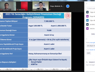 Doğu Akdeniz Kalkınma Ajansı Tarafından 2021 Yılı Seracılığın Geliştirilmesi Finansman Desteği Programı (SERADES) ve 2021 Yılı Turizmin Geliştirilmesi Finansman Desteği Programı (TUDES) Kapsamında Online Açılış ve Bilgilendirme Toplantısı Gerçekleştirildi Galeri