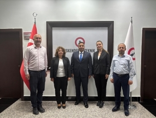 DOĞAKA Hatay Yatırım Destek Ofisi İskenderun Teknik Üniversitesi (İSTE) Rektörünü makamında ziyaret etti Galeri
