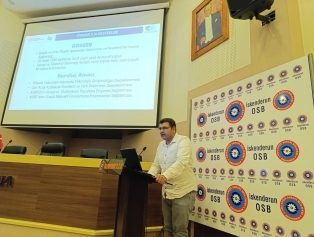 Sanayi ve Teknoloji İşbirliği Kurulu (SANTEK) OSB bilgilendirme toplantıları kapsamında İskenderun OSB de yapılan toplantıda özel sektör temsilcilerine Ajansımız destekleri hakkında bilgiler verildi. Galeri