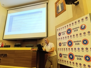 Sanayi ve Teknoloji İşbirliği Kurulu (SANTEK) OSB bilgilendirme toplantıları kapsamında İskenderun OSB de yapılan toplantıda özel sektör temsilcilerine Ajansımız destekleri hakkında bilgiler verildi. Galeri