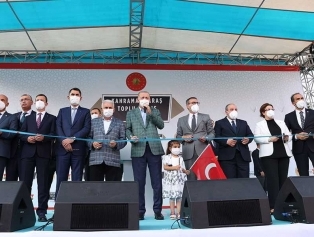 Cumhurbaşkanı Sn. Recep Tayyip Erdoğan ile Sanayi ve Teknoloji Bakanı Sn.Mustafa Varank Kahramanmaraş İlinde Toplu Açılış Törenine Katıldı Galeri