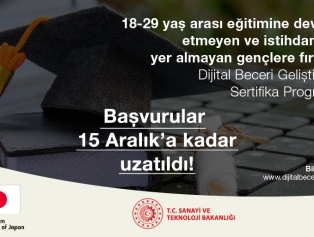 Dijital Beceri Geliştirme Sertifika Programı başvuru süresi uzatıldı! Galeri