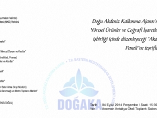 Hatay’da Akdeniz Ülkelerinde Coğrafi İşaretleme Paneli Galeri