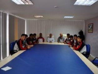Türkiye Yarı Finalisti Osmaniye Endüstri Meslek Lisesi Spor Kulübü Ajansımızı Ziyaret Etti Galeri